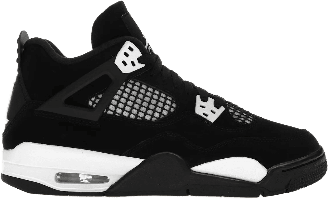 Nike Air Jordan 4 Retro White Thunder Zwart
