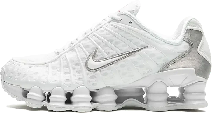 Nike Shox TL White Metallic Silver Max Orange Wit