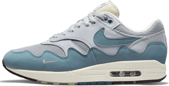 Nike Air Max 1 Patta Noise Aqua Blauw