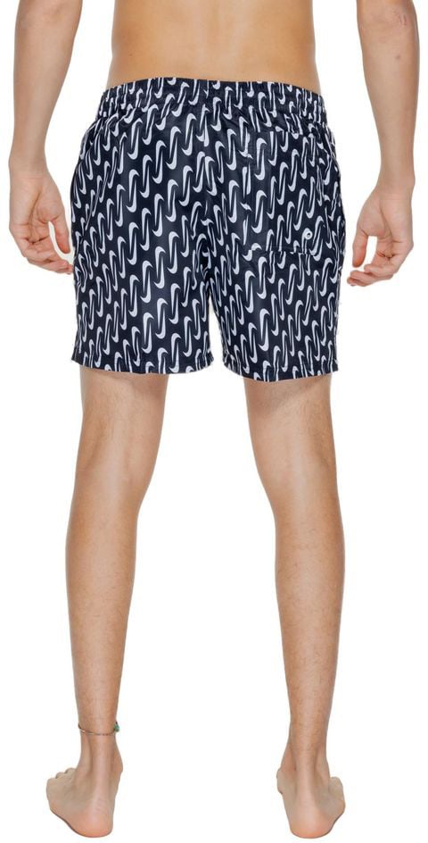 Nike Black Polyester Swim Shorts Zwart