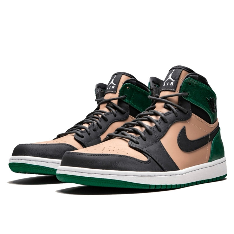Nike Air Jordan 1 Retro High Bio Beige Anthracite Mystic Green Groen