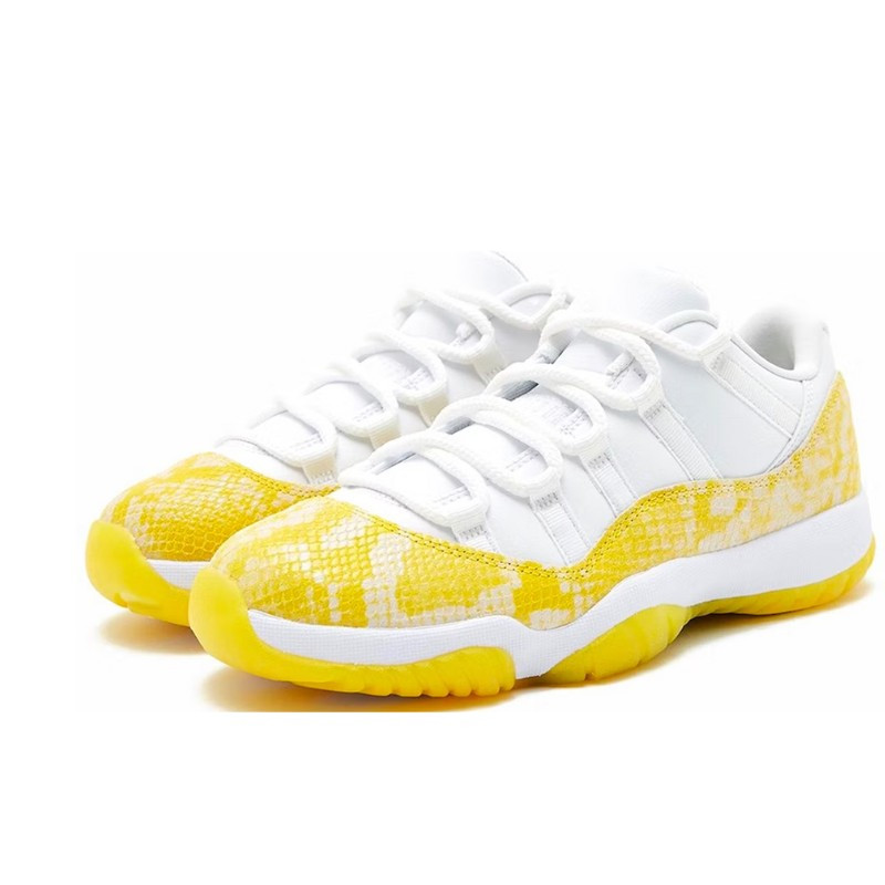 Nike Air Jordan 11 Retro Low Tour Yellow Snakeskin Wit