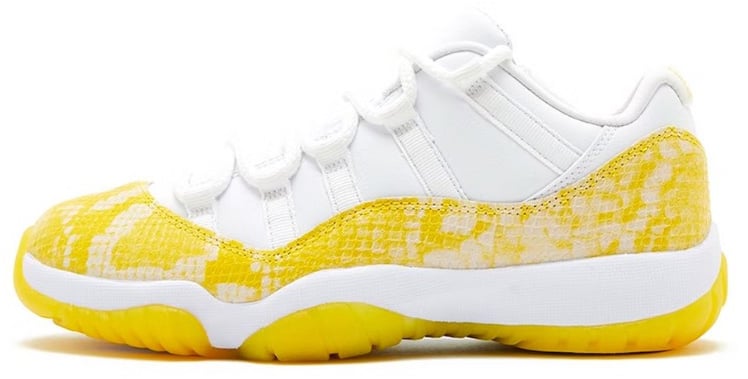 Nike Air Jordan 11 Retro Low Tour Yellow Snakeskin Wit