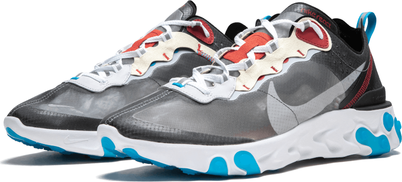 Nike Nike React Element 87 Dark Grey Photo Blue Wit