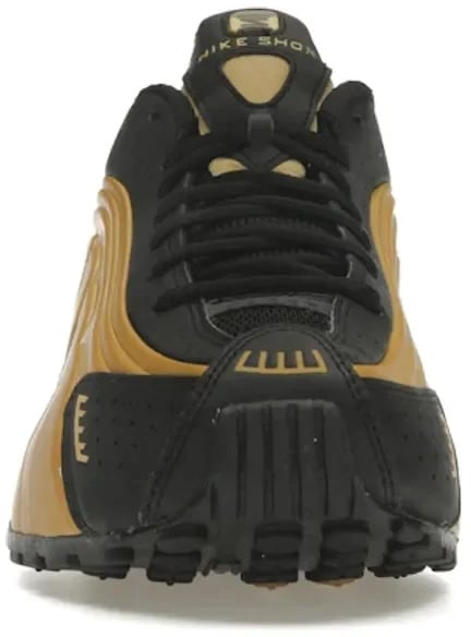 Nike Nike Shox R4 Black Metallic Gold (Women's) Zwart