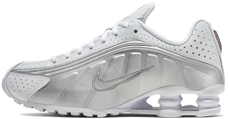 Nike Nike Shox R4 White Metallic Silver (2019/2024) Wit