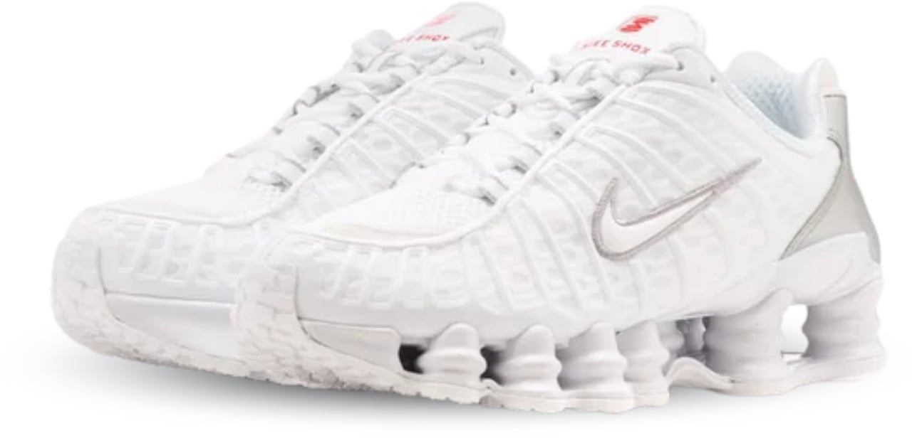 Nike Nike Shox TL White Metallic Silver Max Orange Divers