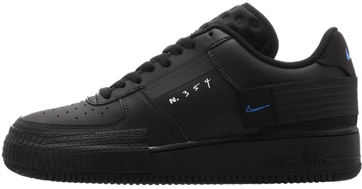 Nike Nike Air Force 1 Drop Type Triple Black Zwart