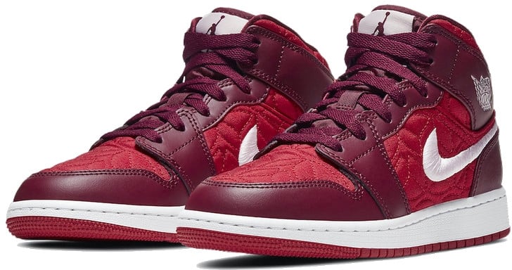 Nike Air Jordan 1 Mid SE Red Quilt Rood