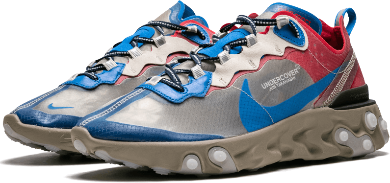 Nike Nike React Element 87 Undercover Khaki Red Grijs