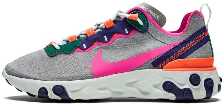 Nike Nike React Element 55 Wolf Grey Roze