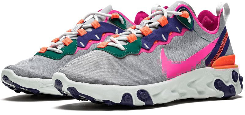 Nike Nike React Element 55 Wolf Grey Roze