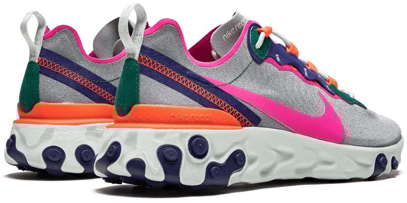 Nike Nike React Element 55 Wolf Grey Roze