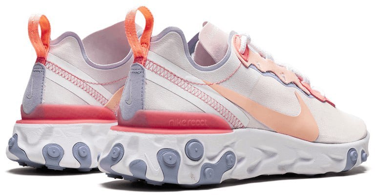 Nike Nike React Element 55 Pale Pink Wit