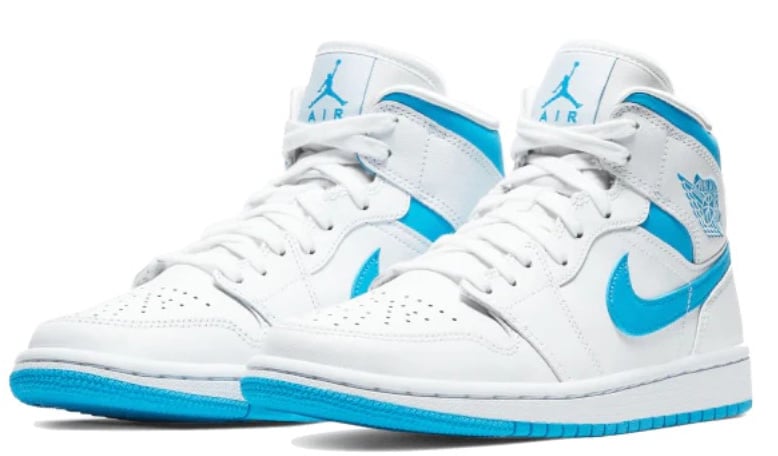 Nike Air Jordan 1 Mid UNC University Blue Wit