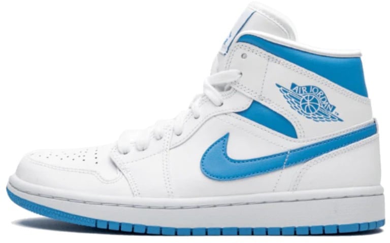 Nike Air Jordan 1 Mid UNC University Blue Wit