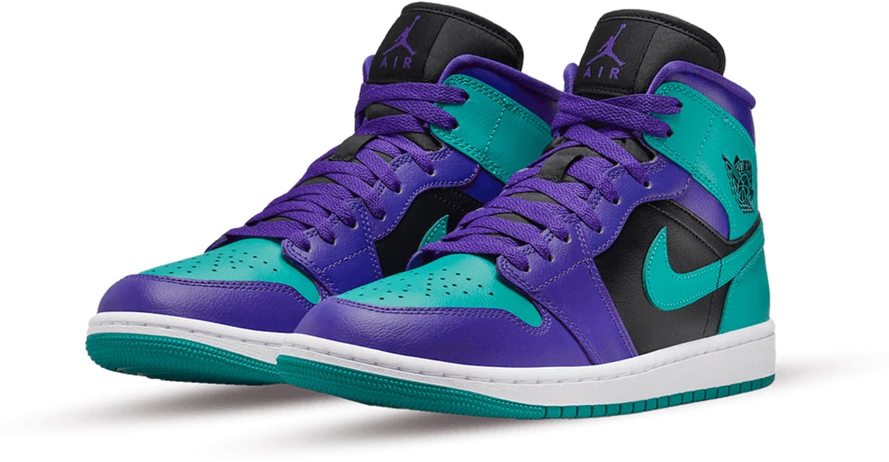 Nike Air Jordan 1 Mid Black Grape (W) Divers