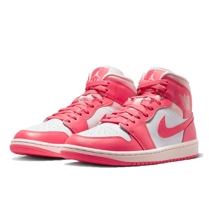 Nike Air Jordan 1 Mid Strawberries And Cream Wit