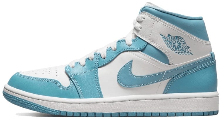 Nike Air Jordan 1 Mid UNC 2022 Wit