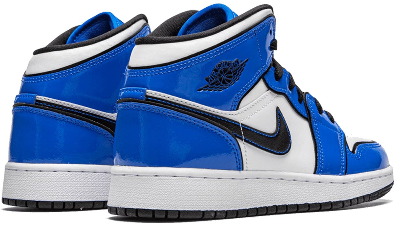 Nike Air Jordan 1 Mid Signal Blue (GS) Divers
