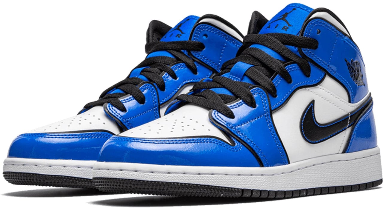 Nike Air Jordan 1 Mid Signal Blue (GS) Divers