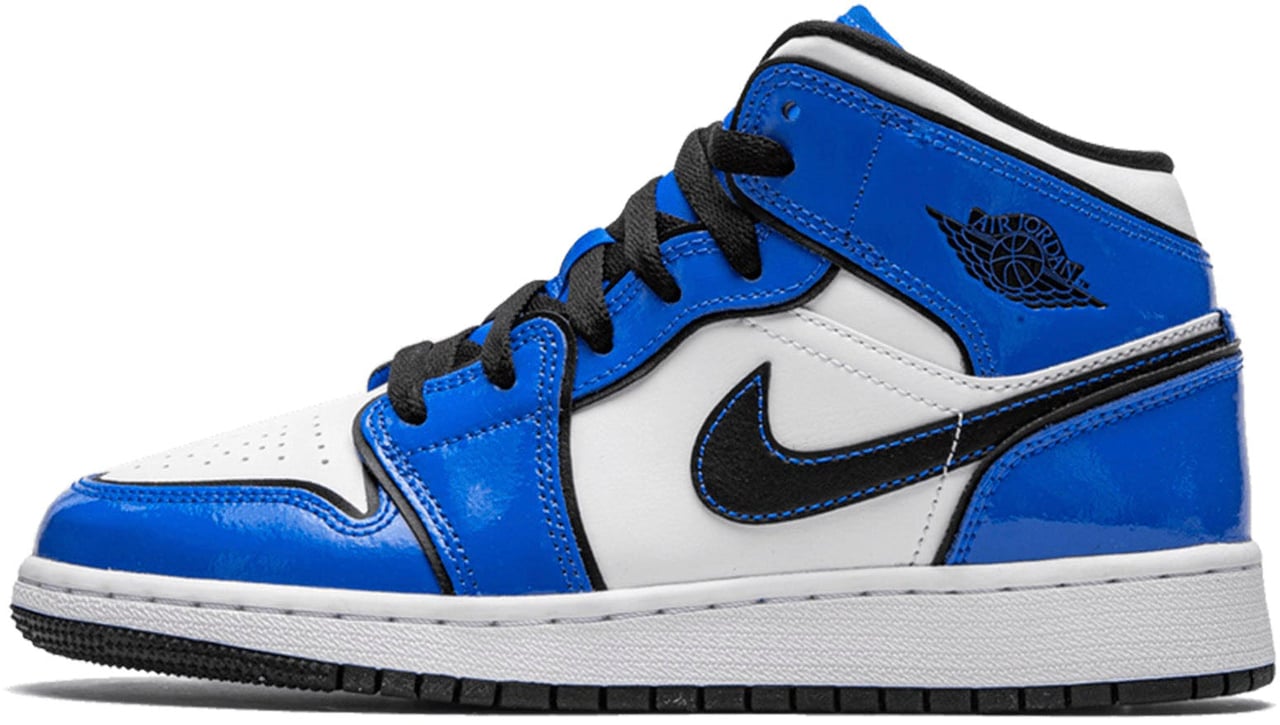 Nike Air Jordan 1 Mid Signal Blue (GS) Divers