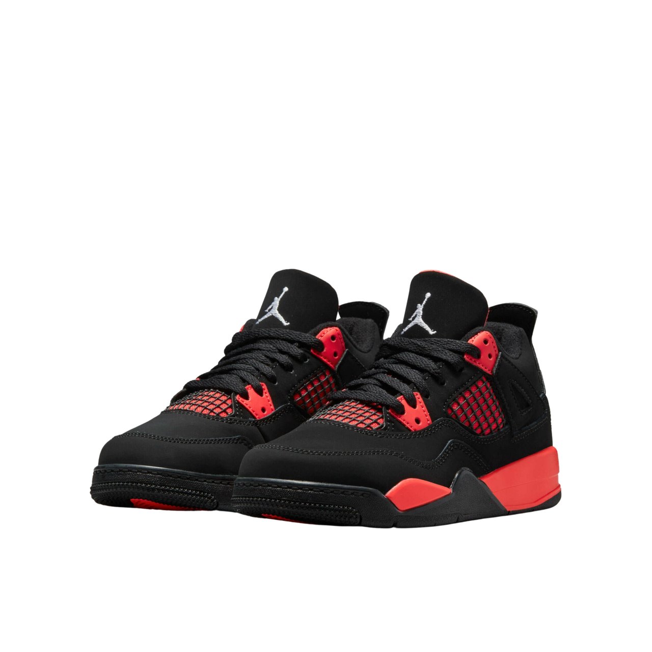 Nike Air Jordan 4 Retro Red Thunder Enfant et Bébé Zwart