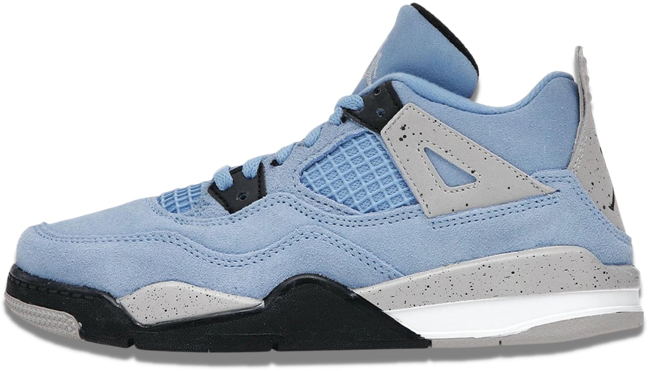 Nike Air Jordan 4 Retro University Blue Enfant Et Bébé Grijs