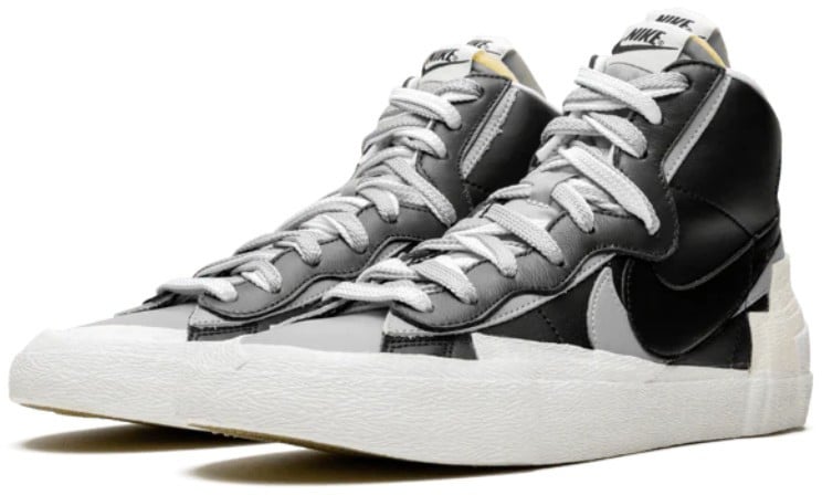Nike Nike Sacai Blazer High Black Grey Zwart
