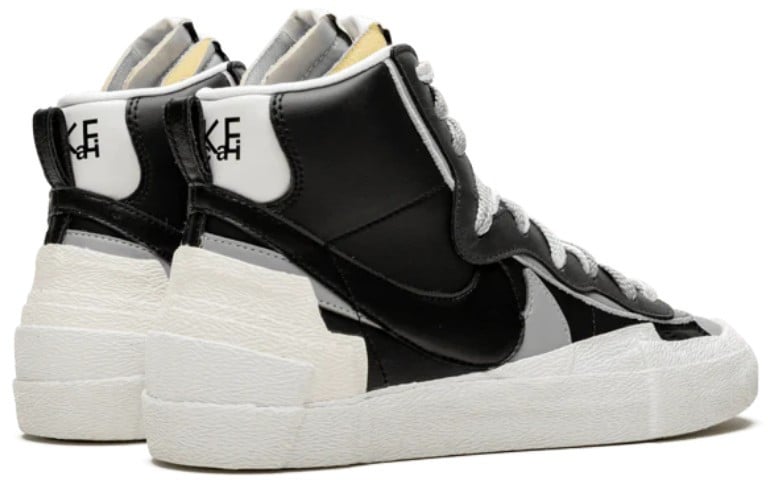 Nike Nike Sacai Blazer High Black Grey Zwart