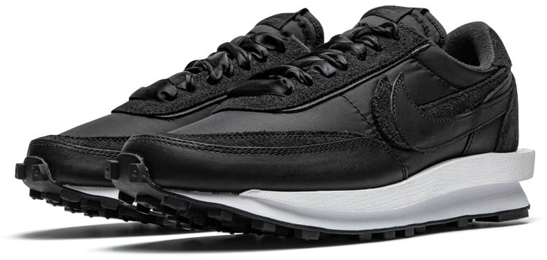 Nike Nike Sacai LD Waffle Triple Black Zwart