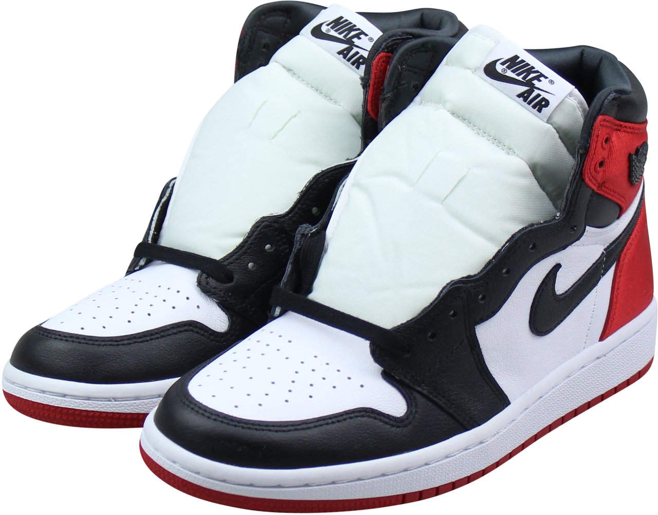 Nike Air Jordan 1 Retro High Satijn 'Zwarte Toe' Zwart