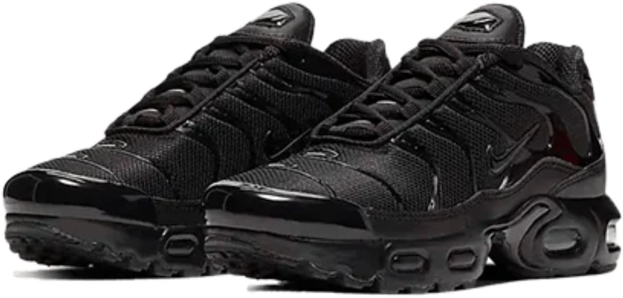 Nike Air Max Plus Triple Black Enfant et Bébé Zwart
