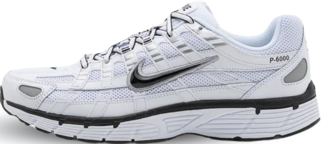 Nike Nike P-6000 White Metallic Silver Black Divers