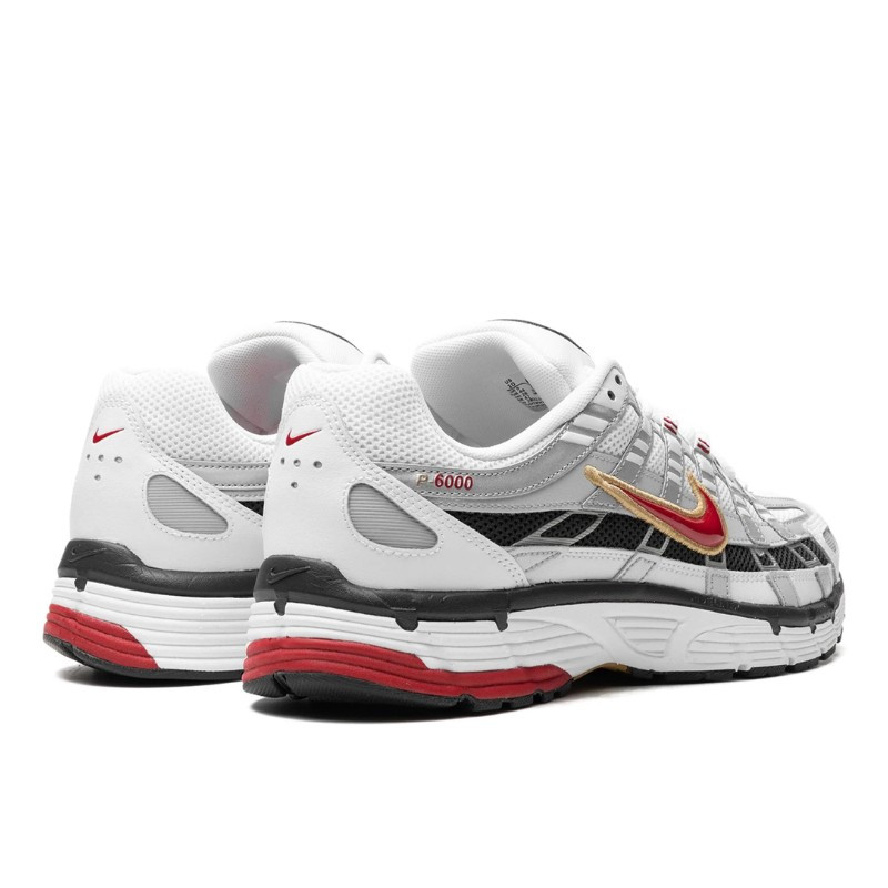 Nike Nike P-6000 Platinum Varsity Red Wit
