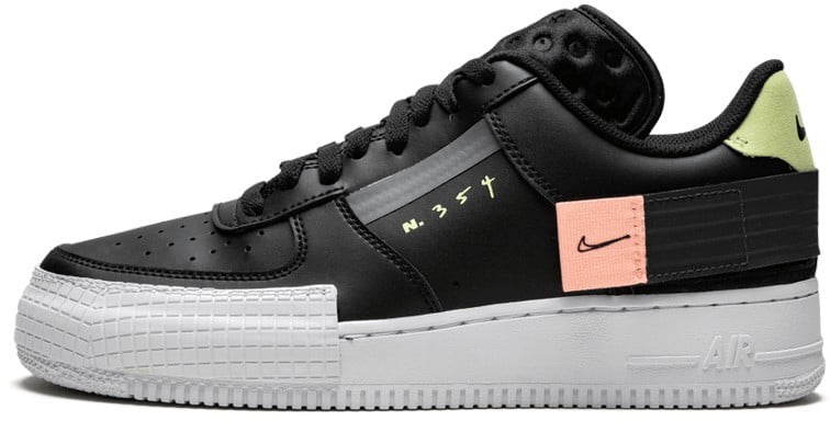 Nike Nike Air Force 1 Low Drop Type Black Zwart