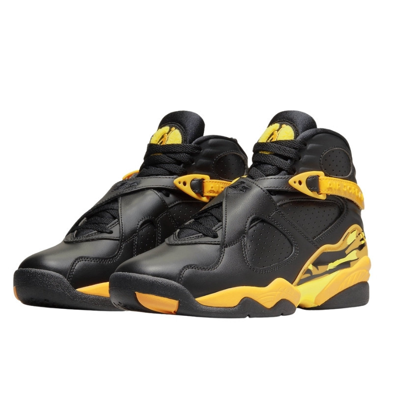 Nike Air Jordan 8 Taxi Yellow Black Zwart