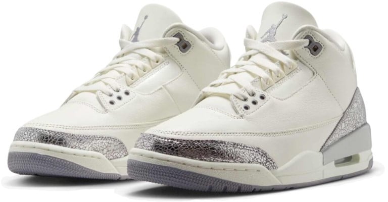 Nike Air Jordan 3 Retro Sail Cement Grey Wit