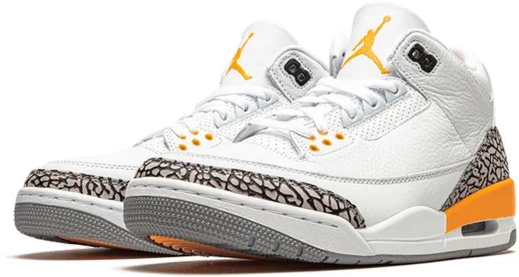 Nike Air Jordan 3 Retro Laser Orange Wit