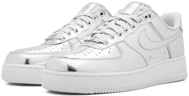 Nike Nike Air Force 1 Metallic Silver Chrome Wit