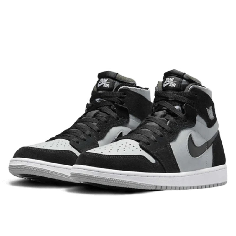 Nike Air Jordan 1 Zoom CMFT Black Light Smoke Grey Zwart