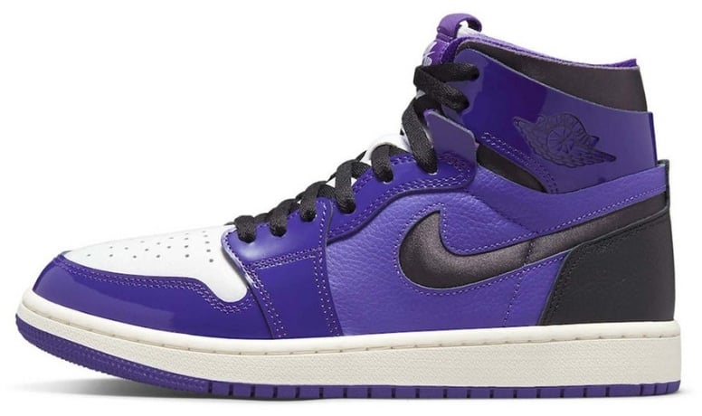 Nike Air Jordan 1 High Zoom Air CMFT Purple Patent Zwart