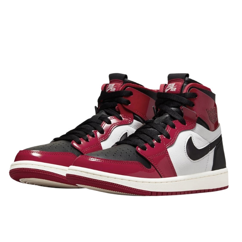 Nike Air Jordan 1 High Zoom Air CMFT Patent Chicago Zwart