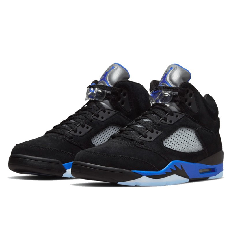 Nike Air Jordan 5 Retro Racer Blue Zwart