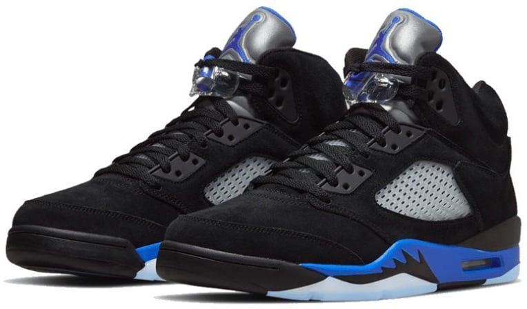 Nike Air Jordan 5 Retro Racer Blue Zwart