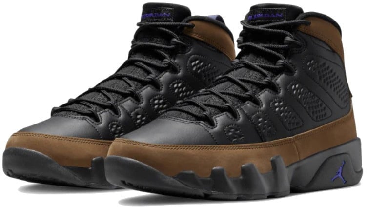Nike Air Jordan 9 Retro Olive Concord Zwart