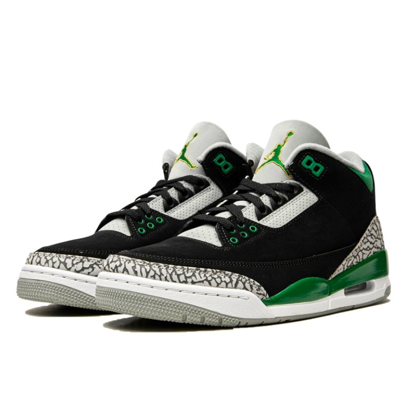 Nike Air Jordan 3 Retro Pine Green Zwart