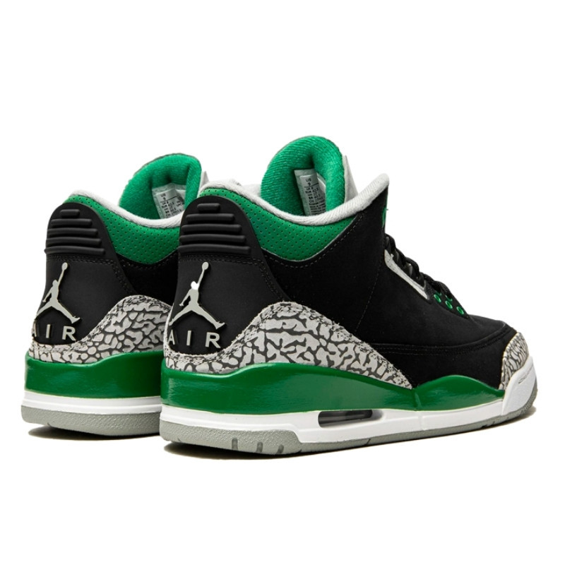 Nike Air Jordan 3 Retro Pine Green Zwart