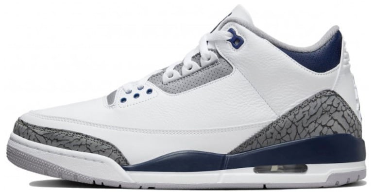 Nike Air Jordan 3 Retro Midnight Navy Wit