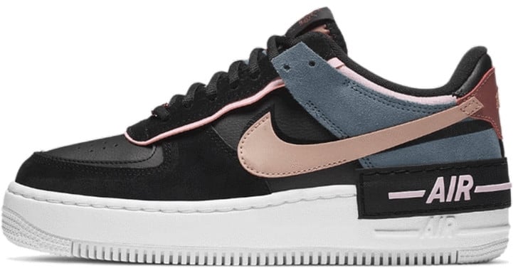 Nike Nike Air Force 1 Shadow Black Metallic Red Bronze Zwart